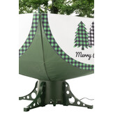 J-LINE BOOM LED SNEEUWENDE HERTEN IJZER KERST ROOD/GROEN