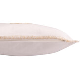 J-LINE KUSSEN KERSTBALLEN KATOEN WIT/GOUDKLEURIG