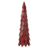 J-LINE KERSTBOOMSTUKKEN HOUT ROOD GROOT