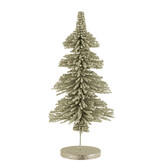 J-LINE KERSTBOOM DECO PLASTIC DOTS GLITTER LICHTGROEN GROOT