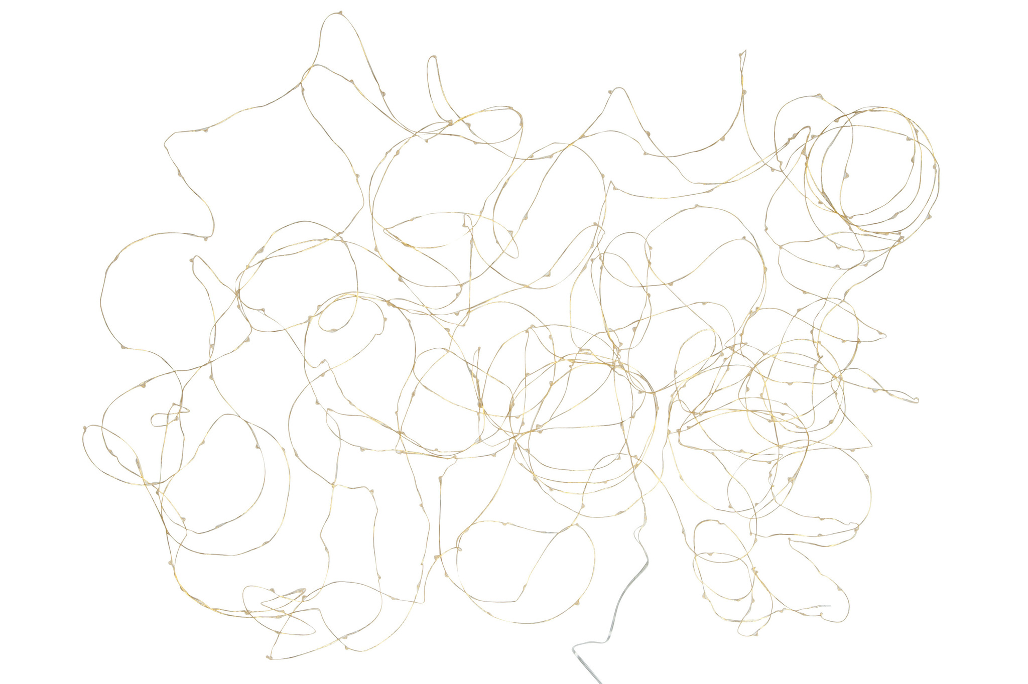 J-LINE KERSTVERLICHTINGSSNOER 30M GOUD 300LED WARM WIT