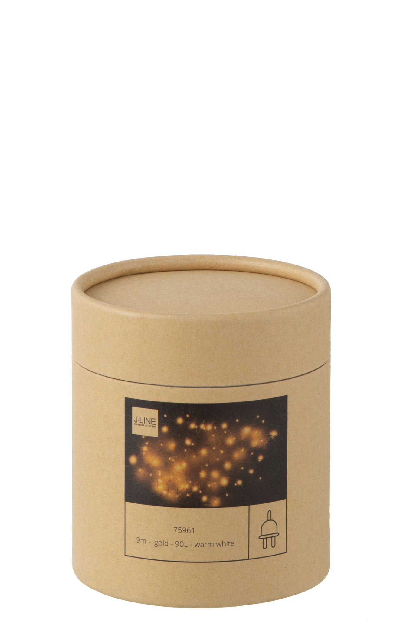 J-LINE KERSTVERLICHTINGSSNOER 30M GOUD 300LED WARM WIT