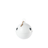 J-LINE KERSTBAL HELDERE BAL IJZER WIT GROOT