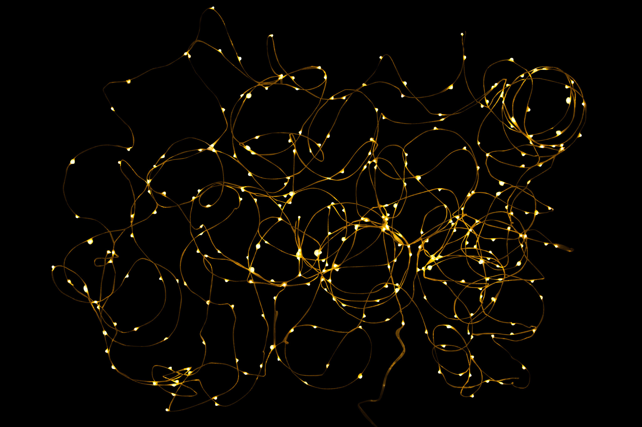 J-LINE KERSTVERLICHTINGSSNOER 30M GOUD 300LED WARM WIT