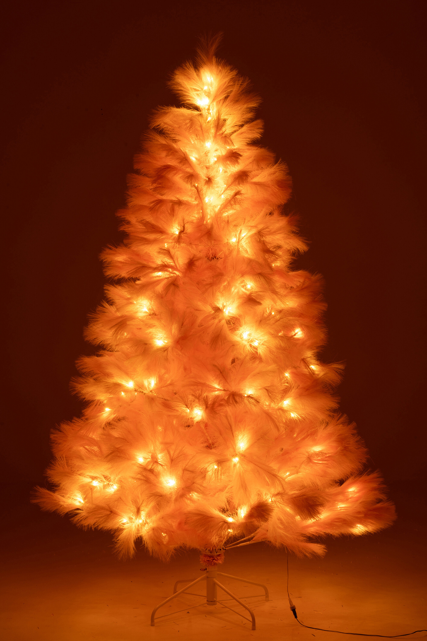 J-LINE KERSTBOOM 400 LED PAMPA METAAL LICHTROZE