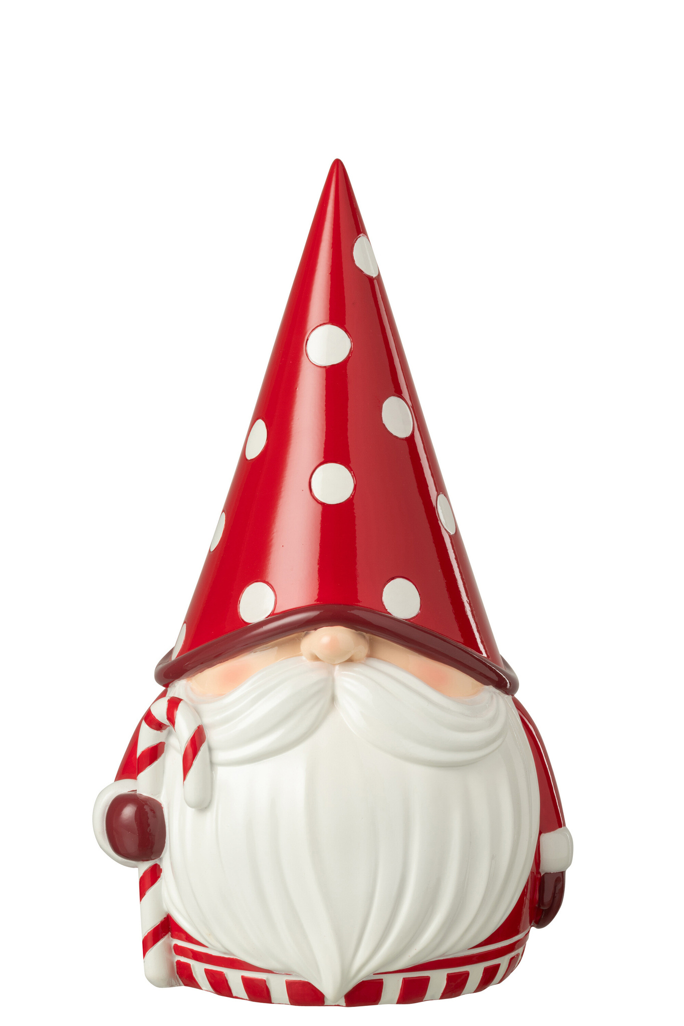 J-LINE KERSTMAN STIPPEN LIMOENPOEDER KERST ROOD/WIT