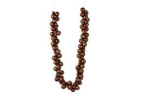 Guirlande Kerstballen Kunststof Donkerbruin