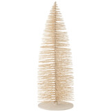 J-LINE KERSTBOOM DECO GLITTERS HOUT WIT EXTRA GROOT
