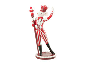 J-LINE MUIS CIRCUS + TAART LIMOENPOEDER KERST ROOD/WIT