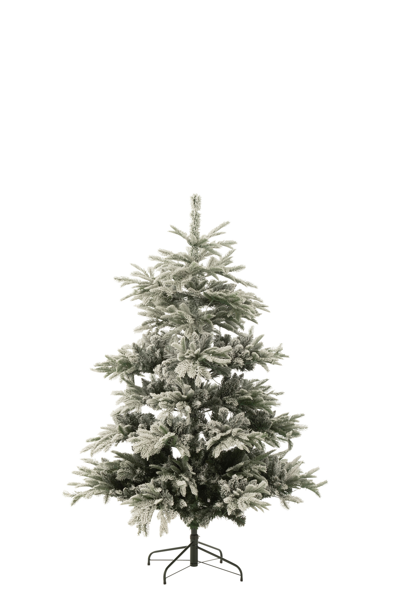 J-LINE KERSTBOOM 270 LED SNEEUWACHTIG KUNSTMATIG DONKERGROEN/WIT MEDIUM