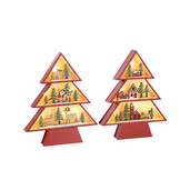 J-LINE BOOM LED TRIPLEX KERST ROOD ASSORTIMENT VAN 2