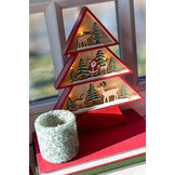 J-LINE BOOM LED TRIPLEX KERST ROOD ASSORTIMENT VAN 2