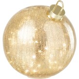 J-LINE KERSTBAL MET LED-VERLICHTING VAN GLAS GOUDKLEURIG GROOT