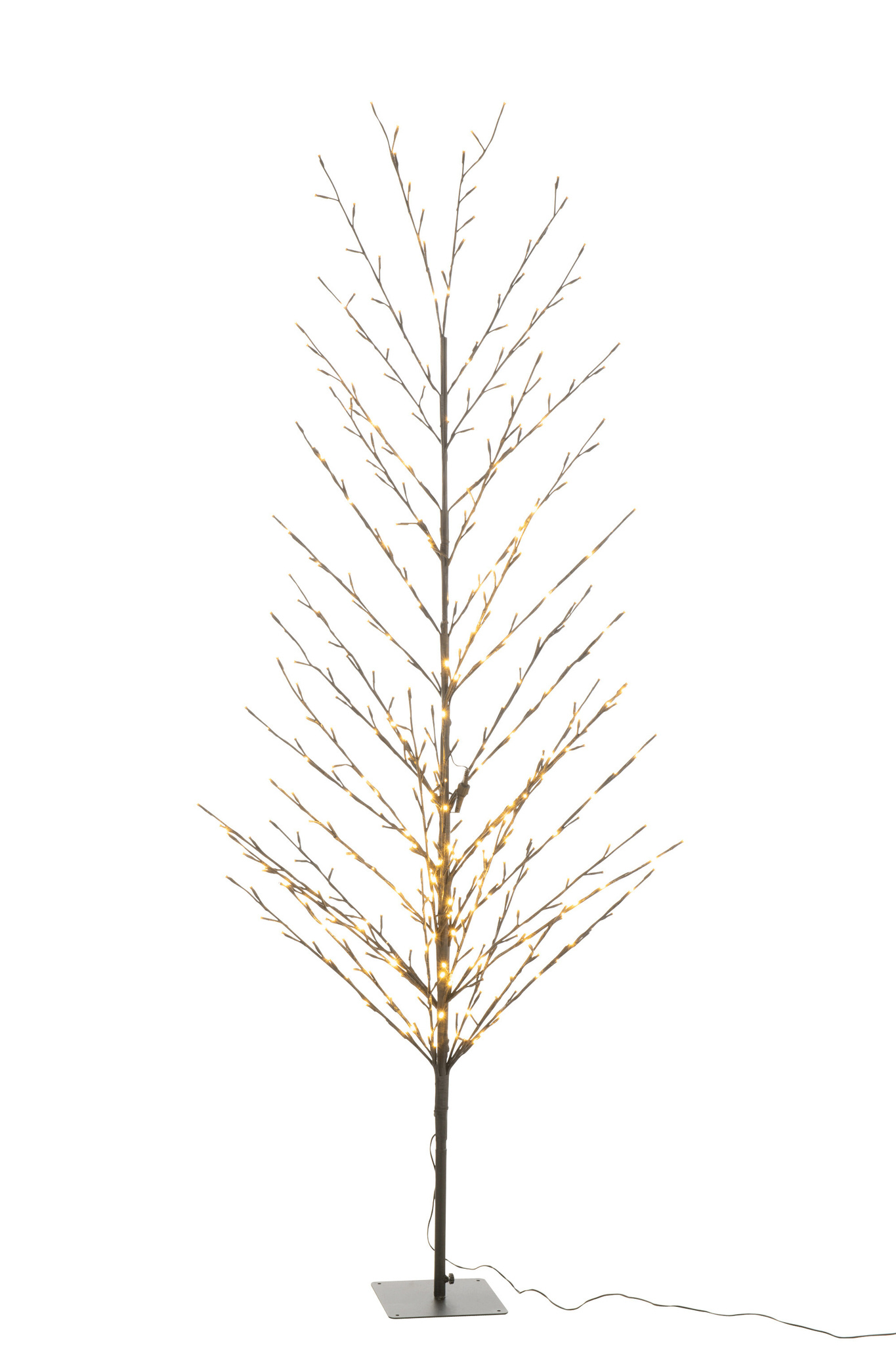 J-LINE KERSTBOOM BARE+ LED METAAL ZWART