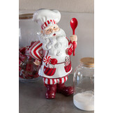 J-LINE KERSTMAN KOOK LIMOENPOEDER KERST ROOD/WIT