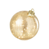 J-LINE KERSTBAL MET LED-VERLICHTING VAN GLAS GOUDKLEURIG GROOT