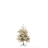 J-LINE KERSTBOOM 120 LED SNEEUWACHTIG KUNSTMATIG DONKERGROEN/WIT KLEIN