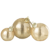 J-LINE KERSTBAL MET LED-VERLICHTING VAN GLAS GOUDKLEURIG GROOT