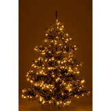 J-LINE KERSTBOOM 420 LED SNEEUWACHTIG KUNSTMATIG DONKERGROEN/LICHTGRIJS GROOT