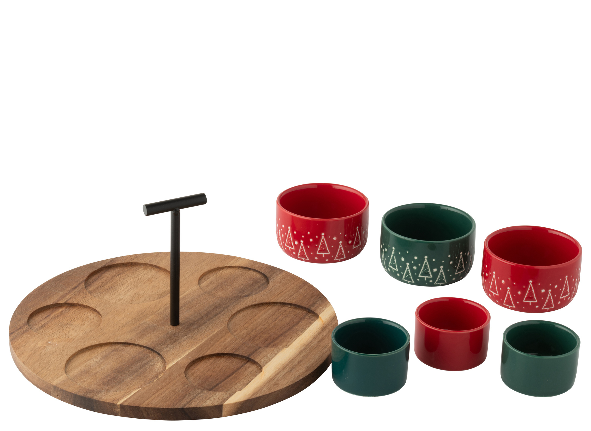 J-LINE TAPAS SERVICE SCHOOLBORD KERST ROOD/DONKERGROEN GROOT