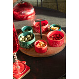 J-LINE TAPAS SERVICE SCHOOLBORD KERST ROOD/DONKERGROEN GROOT