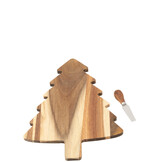 J-LINE KAASPLANK + KAASMES KERSTBOOM KRIJTBORD NATUURLIJK