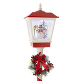 J-LINE STRAATLAMP LED SNEEUW PLASTIC KERST ROOD/GROEN