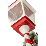 J-LINE STRAATLAMP LED SNEEUW PLASTIC KERST ROOD/GROEN