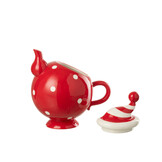 J-LINE THEEPOT KERSTMUTS DOLOMIET KERST ROOD/WIT