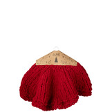 J-LINE KERSTBOOMROK GEBREID POLYESTER KERST ROOD