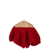 J-LINE KERSTBOOMROK GEBREID POLYESTER KERST ROOD