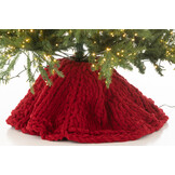 J-LINE KERSTBOOMROK GEBREID POLYESTER KERST ROOD