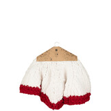 J-LINE KERSTBOOMROK GEBREID POLYESTER WIT/KERST ROOD