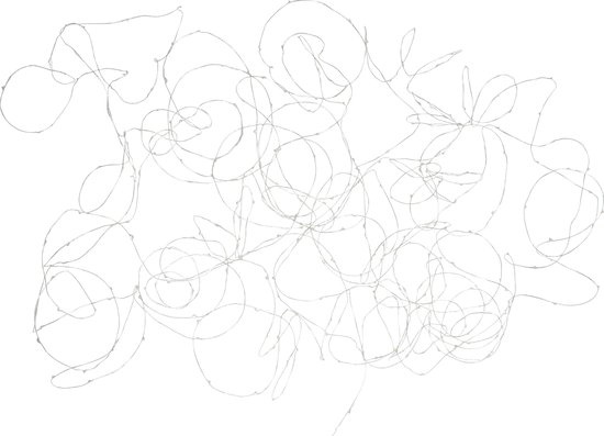 J-LINE KERSTVERLICHTING DRAAD 30M ZILVER 300 LED WARM WIT