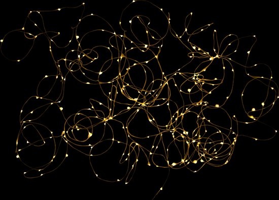 J-LINE KERSTVERLICHTING DRAAD 30M ZILVER 300 LED WARM WIT