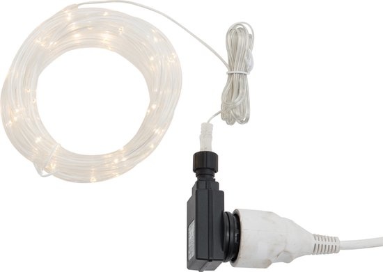 J-LINE KERSTVERLICHTING 5M BINNEN/BUITEN WARM WIT PLASTIC