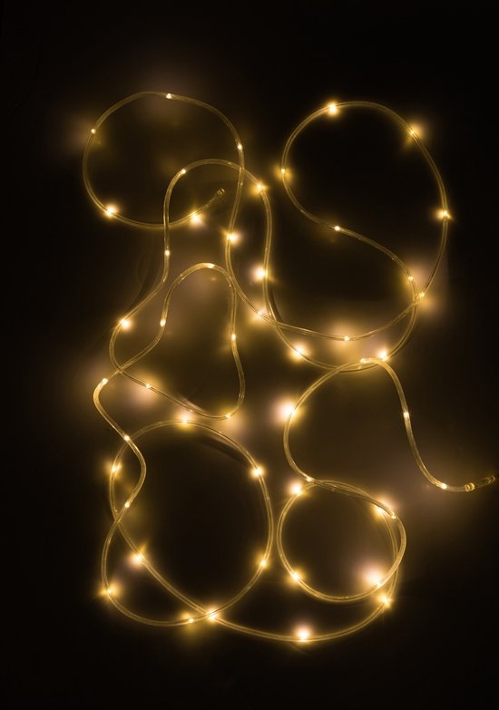 J-LINE KERSTVERLICHTING 5M BINNEN/BUITEN WARM WIT PLASTIC
