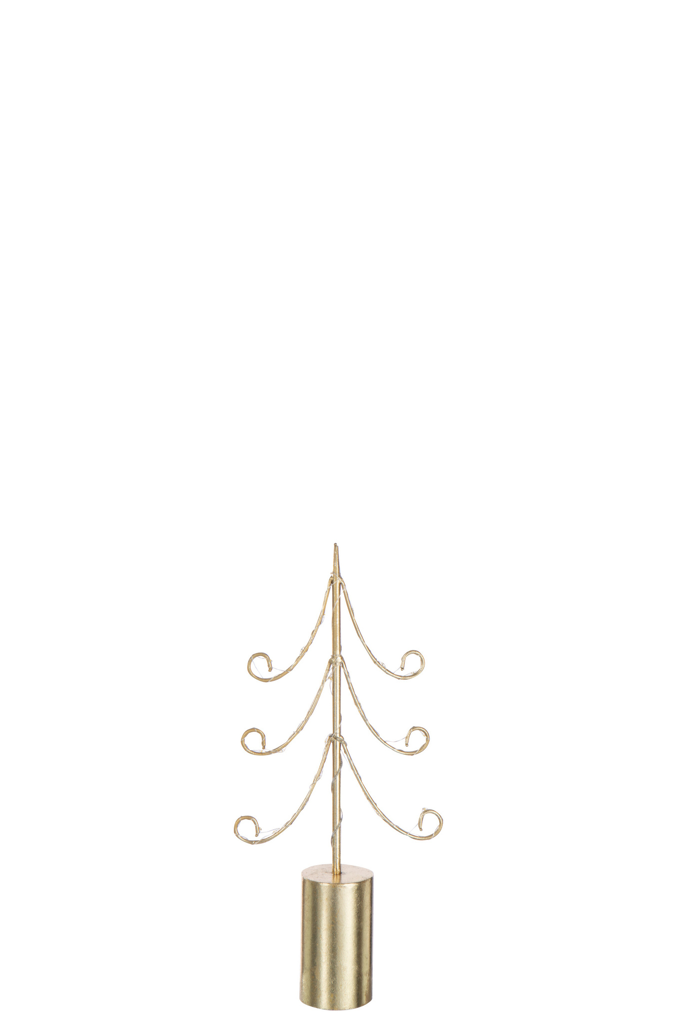 J-LINE BOOM LED CILINDER VOET IJZER GOUDKLEURIG KLEIN