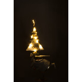 J-LINE KERSTMAN LED BOOM IJZER GOUDKLEURIG/WIT KLEIN