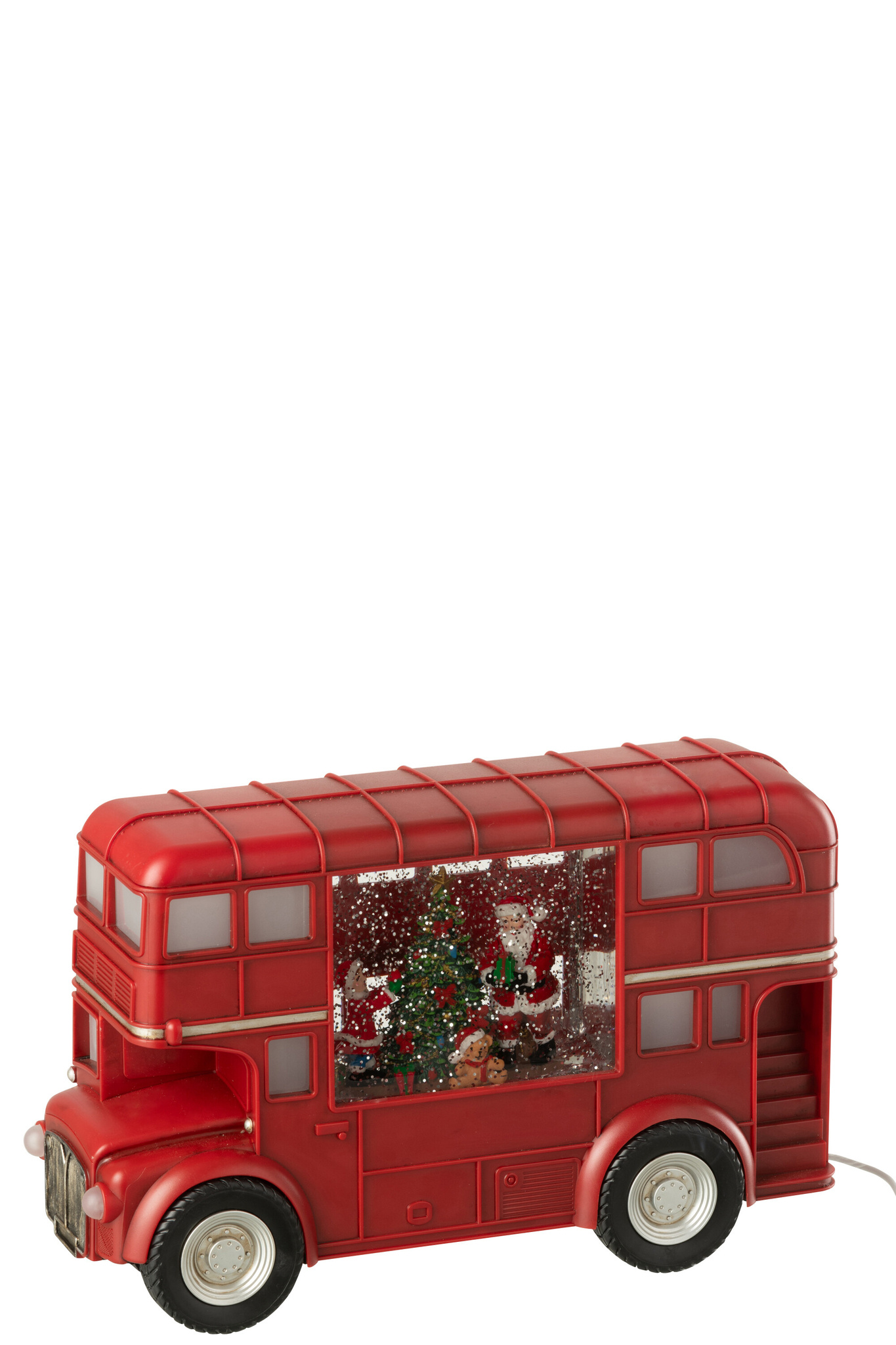 J-LINE BUS LED + MUZIEK KERSTMAN PLASTIC MULTICOLOR