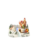 J-LINE DORPSTREIN + SCHAATSEN POLYRESIN MULTICOLOR