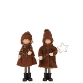 J-LINE JONGEN/MEISJE STER + BOOM POLYESTER MULTIKLEUR ASSORTIMENT VAN 2