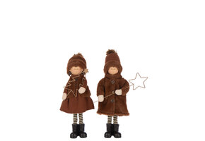 J-LINE JONGEN/MEISJE STER + BOOM POLYESTER MULTIKLEUR ASSORTIMENT VAN 2