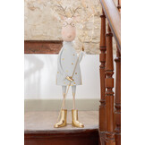 J-LINE RENDIER LED BOOM + STER IJZER GOUDKLEURIG/WIT ASSORTIMENT VAN 2