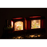 J-LINE TREIN MET LED-VERLICHTING + MUZIEK KERSTMAN PLASTIC MULTICOLOR