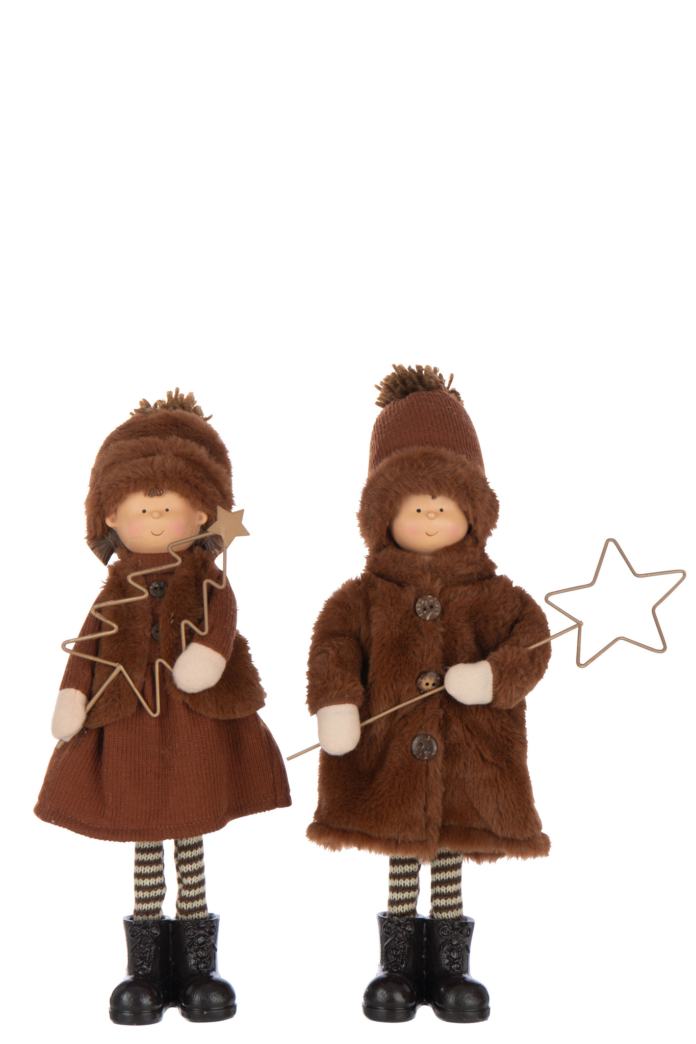 J-LINE JONGEN/MEISJE STER + BOOM POLYESTER MULTIKLEUR ASSORTIMENT VAN 2