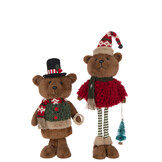 J-LINE TELESCOPISCHE WINTERKLEDING POLYESTER BERENPRINT ASSORTIMENT VAN 2