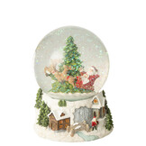 J-LINE WATER GLOBE KERSTMAN POLYRESIN MULTICOLOR