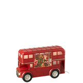 J-LINE BUS LED + MUZIEK KERSTMAN PLASTIC MULTICOLOR