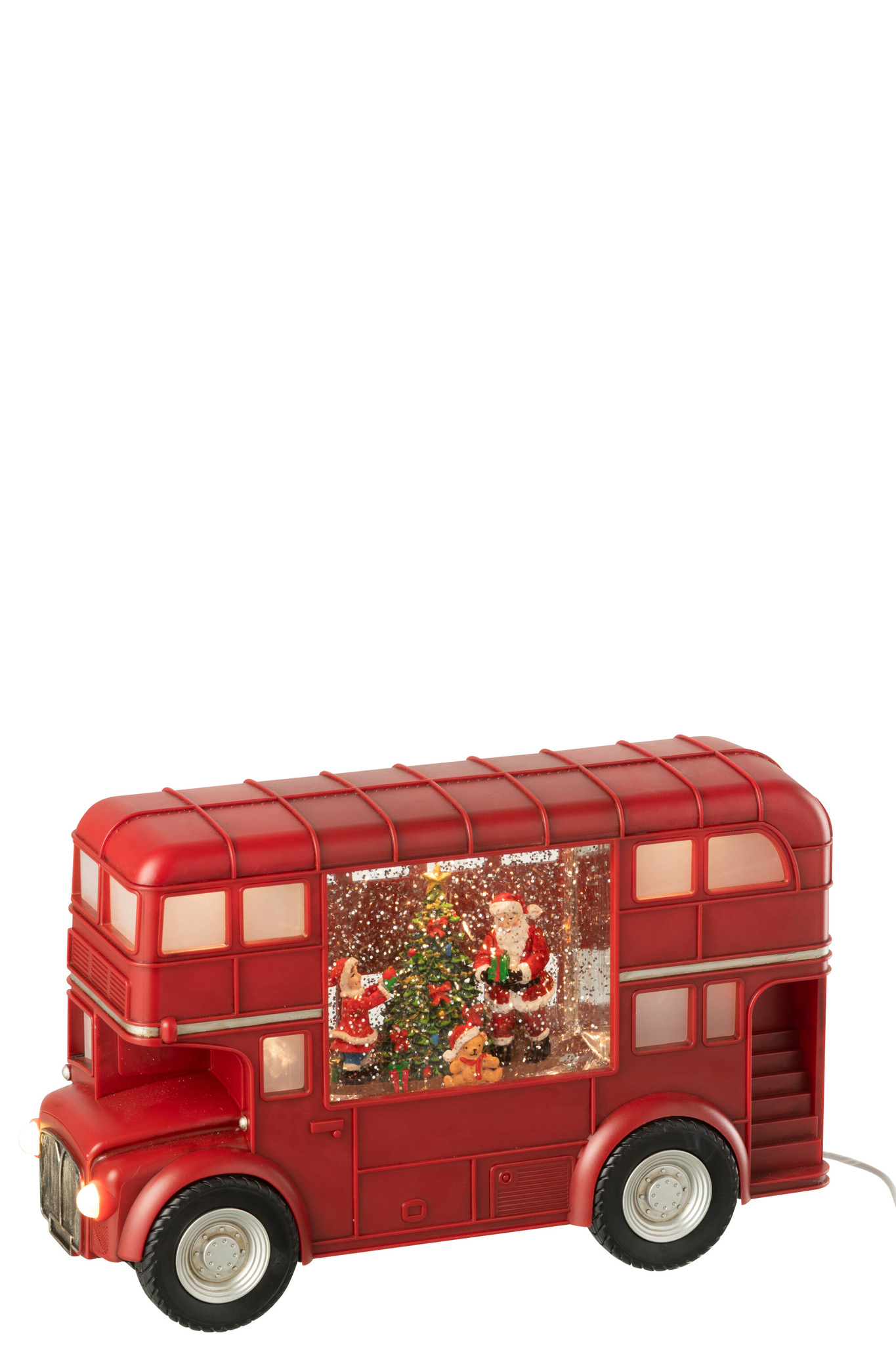 J-LINE BUS LED + MUZIEK KERSTMAN PLASTIC MULTICOLOR